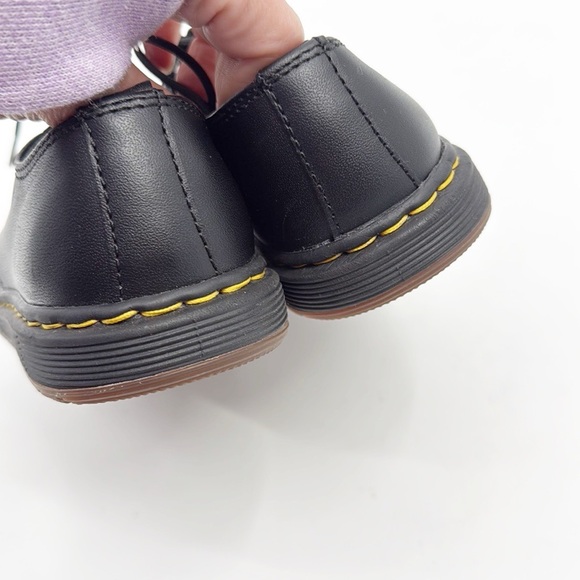 Dr Martens Cavendish Black Leather Flats Youth Junior size 1 Lace Up Loafer NWOT - Picture 9 of 13